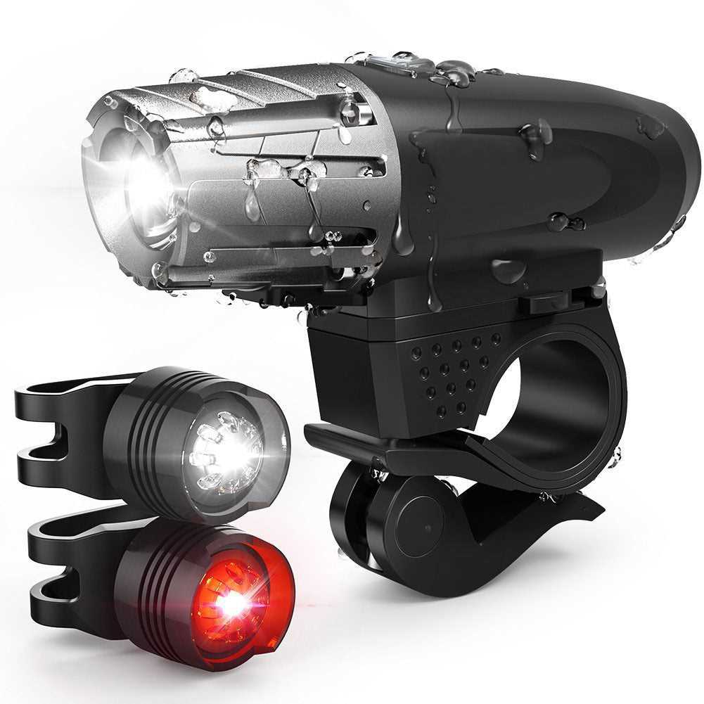 Bicycle Usb Headlights Mountain Bike Equipped With Strong Light Rechargeable Bicycle Taillights