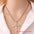 Cross-shape Necklace With Rhinestones Jewelry Men And Women