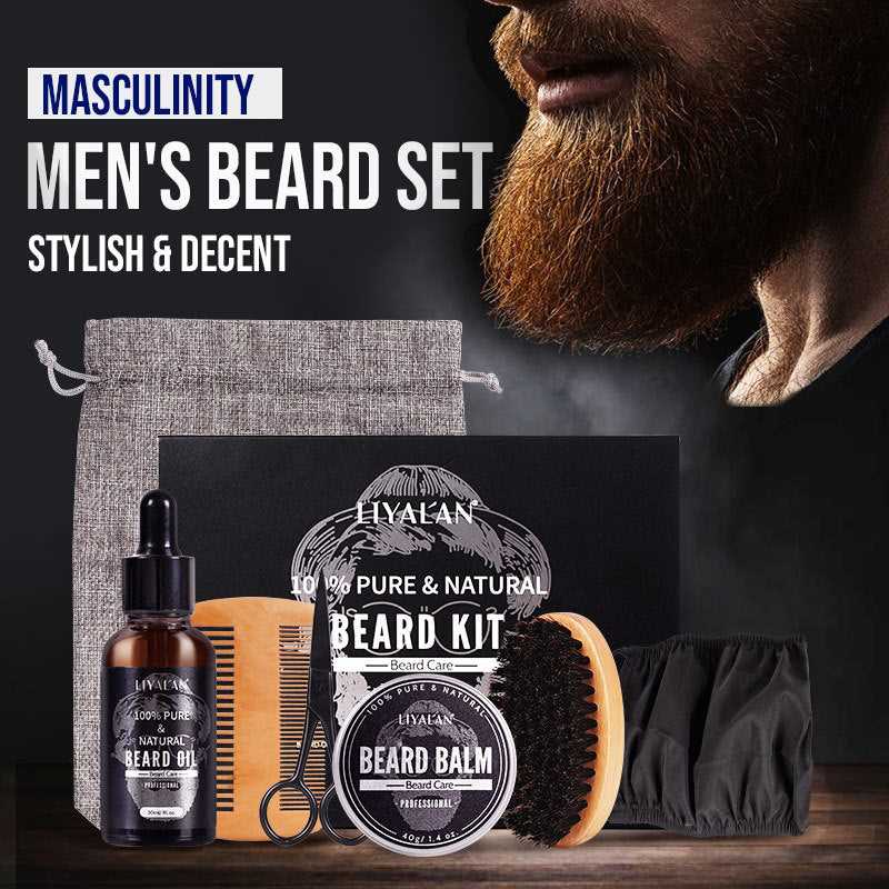 Beard Growth Kit For Men Hair Enhancer Thicker Mustache Grooming