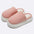 New Simple Pure Color Comfort Knitted Fabric Couple Latex Home Cotton Slippers