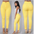 Aliexpress wish Inovira explosion Leggings thin waist stretch pencil pants tight candy colored jeans