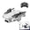 SHAREFUNBAY T1 4 pouces k HD avec un grand angle de caméra 1080P Wi-fi fpv sans caméra double hauteur avec longueur de caméra rc quadcopter