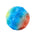 Bola con orificio colorida, pelota hinchable suave, anticaída, forma de luna, pelota hinchable porosa, juguetes de interior para niños, pelota elástica de diseño ergonómico