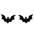 Halloween Bat Stud Earrings Stainless Steel Small Animals