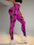 Pantalones de Yoga con estampado de tinte de corbata calado para mujer, mallas deportivas sin costuras con realce de glúteos y cintura alta, pantalones ajustados para gimnasio y Fitness